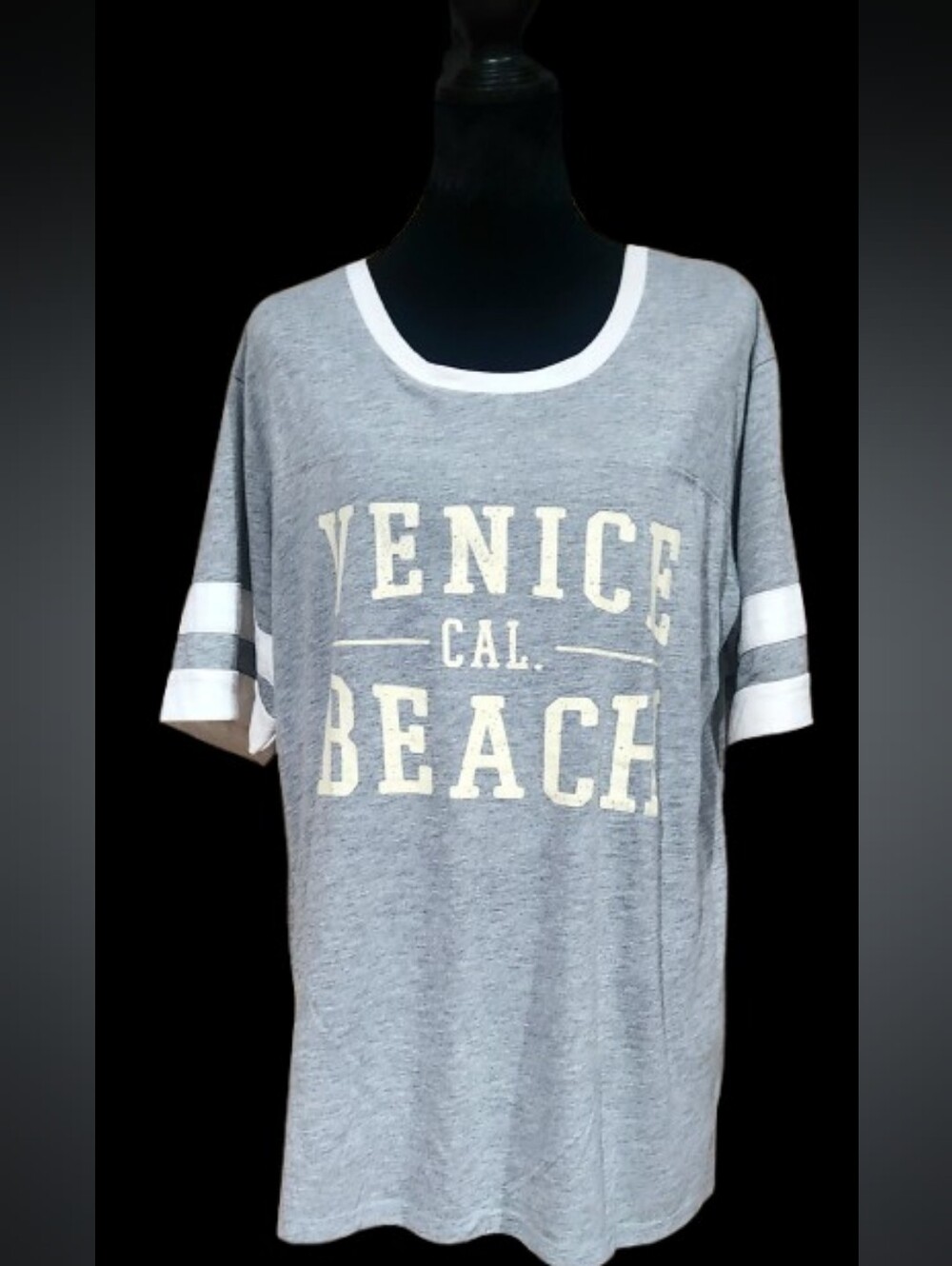 Stranded Venice Beach Grey/White Tee Size XL